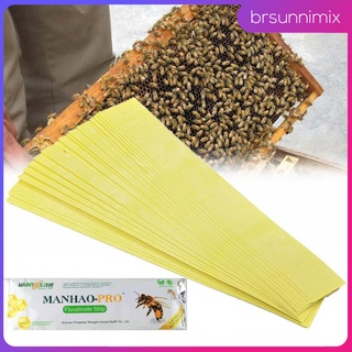 80pcs Beekeeping Fluvalinate Strip, Bee Mite Varroa Killer, Treatment Tool Medicine Pest Control Strip, Beekeeping