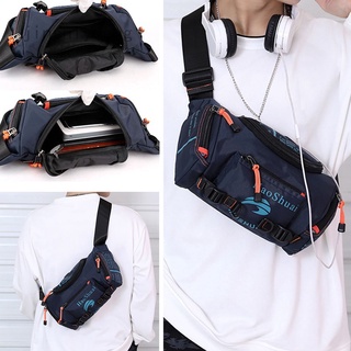 Jinshiyuang nueva bolsa de cintura al aire libre de los deportes de los hombres de hombro bolsa de mensajero impermeable bolsa de pecho de equitación montañismo de gran capacidad bolsa de cintura