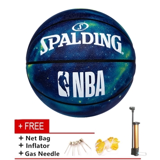 spalding 76-609y cielo estrellado bola de baloncesto tamaño 7 adulto bola de baloncesto resistente al desgaste al aire libre durable bola libre de la bomba