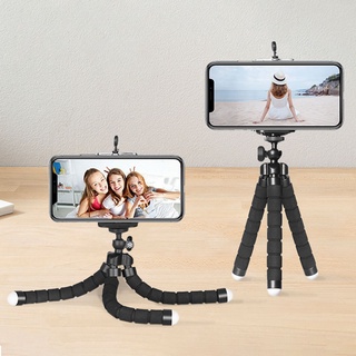 mini trípode flexible portátil para iphone android soporte selfie palo esponja pulpo soporte para cámara gopro 9 8 7