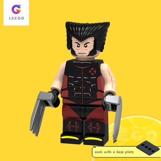 Leego Marvel hero minifigura Wolverine equipo X Lego minifiguras juguete PG1592 bloquesniños montaje de juguetes (1)