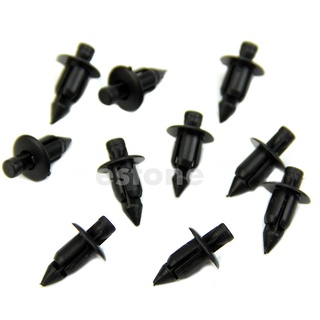 FENDER asai - guardabarros de parachoques para coche (6 mm, agujero), color negro, remaches de plástico, sujetadores para toyota, 10 unidades