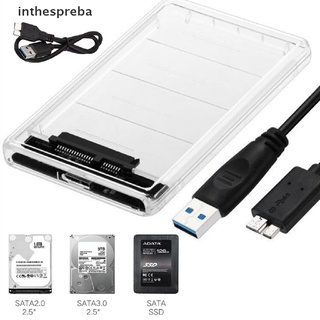 [Inthespreba] Carcasa De Disco Duro USB 3.0 A SATA Para HDD/SSD Externo De 2.5 Pulgadas