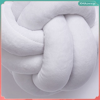 [xmaowxqs] almohada corta de bola de nudo de felpa de 7 pulgadas, cojín de cintura, decoración del hogar, juguete de peluche, cojín para sofá, coche