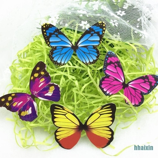 [hhaixin] 50 piezas de mariposas comestibles arco iris DIY Cupcake hadas decoración de tartas (2)