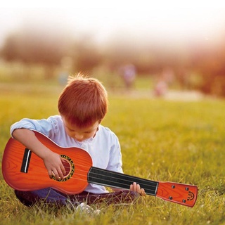 Kindergarten guitarra ☆Juguete guitarra Kchildren ukelele tocando muzik juguetes principiantes educación temprana muzik piano guitarra pequeña❂