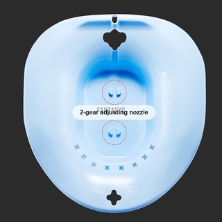 [fantasy] bidé de inodoro bañera de baño de cadera con flusher embarazada hemorroides limpieza saludable (8)