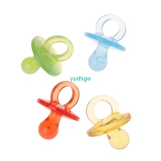 YGO 4pcs Parrot Toys Acrylic Nipple Bite Chew Colorful Birds Supplies DIY Accessory