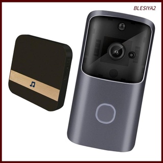[BLESIYA2] Timbre de Video WiFi inalámbrico de 2 vías, cámara de seguridad 720P, color negro (1)
