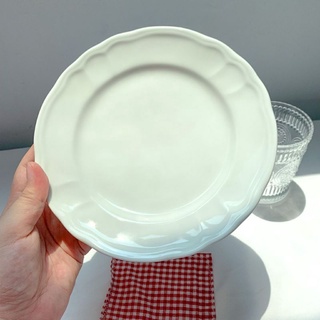 Aurora tamaño de la placa 21x21x3cm aurora plato hermoso plato de niza plato de cerámica hermoso plato blanco utensilios de cocina regalo único lindo regalo de cumpleaños