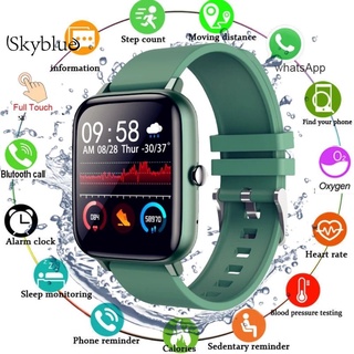 Reloj Inteligente 2021 Para hombre/mujer/Monitor De presión Arterial deportivo/Monitor De presión Arterial/reloj Inteligente Para Ios/Android/Skyblue1