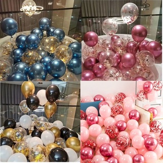 Globo decoración de cumpleaños arreglo grueso Metal globo lentejuelas globo arreglo de fiesta