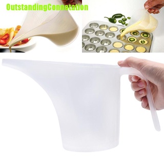 Outstandingconnotation 1000ML punta boca plástico jarra medidora taza graduada cocina cocina panadería herramienta (5)