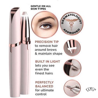 Flawless Brows Electric Finishing Eyebrow Remover Shaver Painless Face Care Mini Hair Remover