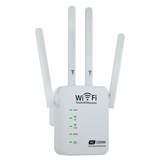4 antena Wi-Fi extensor de alcance inalámbrico Wifi repetidor Router 300/1200Mbps de doble banda 2.4/5G Wi Fi Routers suministros de red doméstica