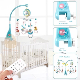 Bebé móvil sonajero juguetes 0-12 meses para bebé recién nacido cuna cama campana niño sonajeros carrusel para cunas niños juguete Musical regalo (3)