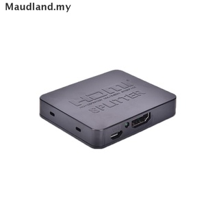 [Maudland] Full HD 4K HDMI divisor 1X2 2 puertos repetidor amplificador Hub 3D 1080p 1 en 2 Out MY