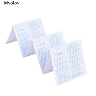 Myoloy - juego de reparación de pinchazos inflables (6 unidades, piscina, 7 x 7 cm)