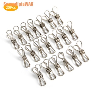 serendipiawac (+) 20 clips de acero inoxidable clavijas de ropa para el hogar, gancho de percha