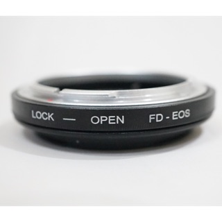 Adaptador de lente - lente Canon FD a Canon EOS con vidrio/FD - EOS