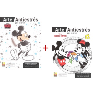 Libro Mandalas Mickey Mouse Para Colorear / Iluminar / Infantiles / Niños