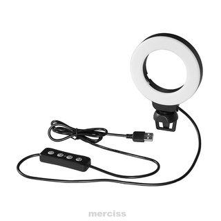 4 pulgadas portátil alimentado por USB fotografía para portátil con Clip brillo ajustable 48pcs LED Selfie anillo de luz