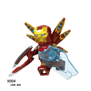 Iron Man MK50 Lego Minifiguras Vengadores Bloques De Construcción Niños Juguetes V004