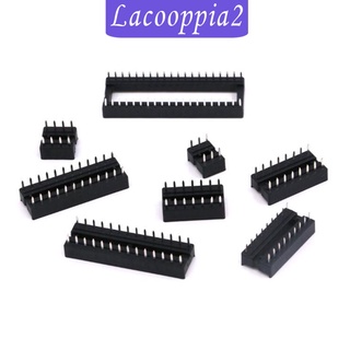 [LACOOPPIA2] 122 pzs adaptador de zócalos DIP IC tipo soldadura Socket-8,14,16,18,24,28,40 pines
