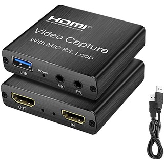 Captura De Vídeo USB 2.0 Full HD 1080p HDMI Tarjeta De Con Entrada De Micrófono De 3,5 Mm Y Salida De Audio Y Para Windows/Linux/OS X Enseñanza Juegos De Grabación (9)