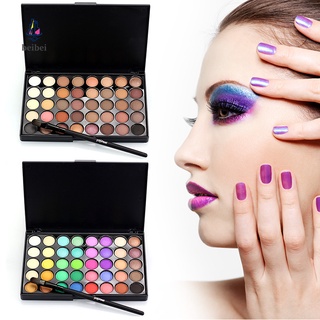 1 Paleta De Sombras De Ojos De 40 Colores Maquillaje Mate Glitter De Larga Duración Para Las Mujeres