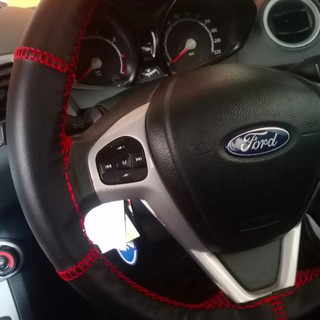 Cubierta del volante del coche para Ford Fiesta Ecosport Focus Everest Ranger11