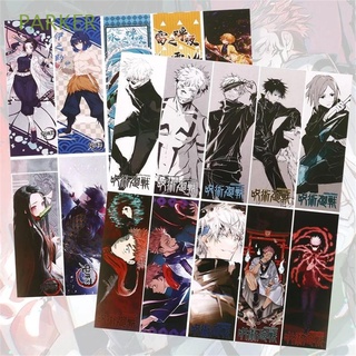 PARKER 10 piezas Anime Jujutsu Kaisen Libro de papelería Marcadores Marcapáginas de Demon Slayer Estudiantes Regalo de papelería Suministros escolares Regalo de los niños Especial Etiqueta de página