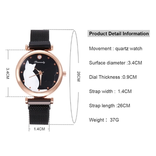 kobreat _Fashion Magnet hebilla de aleación con reloj de mujer