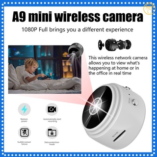 Flash A9 Wifi Mini cámara para exteriores Grabadora de video por voz Cámaras de vigilancia de seguridad inalámbrica HD Mini 【book.mx】