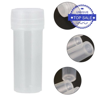 1pcs plástico 5 ml botella de muestra tubo de prueba mini botella de almacenamiento translúcido co a1h5