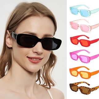 lentes de sol Pequeño Rectángulo Gafas De Sol De Las Mujeres Ovalado Vintage Marca Diseñador Cuadrado Para Sombras Femeninas Anti-Deslumbramiento UV400