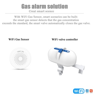 Smart Home Tuya Wi-Fi Valve Smart Water/Gas Valve Automation control Work with Alexa Google Assistant Smart Life examen (8)