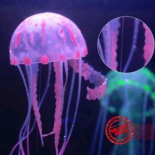 brillante luminoso artificial medusas acuario decoración tanque de peces adorno u1e6
