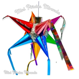 Navidad Mini Piñatas Miranda M2 Arcoiris. Decorativa, Adorno navideño