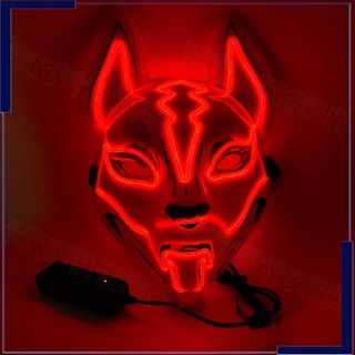 Máscara brillante Fox Halloween fiesta gato cara Led carnaval noche máscara Facebook