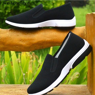 [weischolove] Men Slip On Loafers Canvas Casual Boat Shoes Flats Sneakers Driving Shoes New .