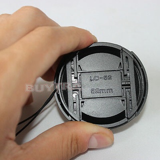 {FCC} 52 mm centro pellizcar a presión en la tapa delantera para Sony Canon Nikon filtros de lente 52 mm