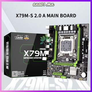 prometion x79m-s2.0 atx tarjeta madre para computadora ddr3 ranuras de memoria sata2.0 m.2 pci-e 4x gigabit tarjeta de red adaptativa usb2.0 (1)