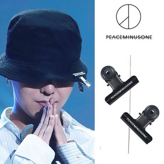 2 piezas Bigbang GD Clip G Dragon Peaceminusone moda Hiphop taza decoración Clip (1)