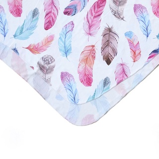 O1LI 2Pcs Newborn Baby Receiving Blanket Headband Set Infant Hair Accessories Floral Swaddle Wrap Sleeping Bag (7)