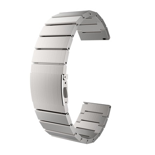[caliente] correa de reloj de pulsera de acero inoxidable plata-106539.01