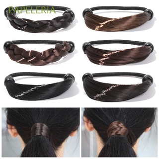 papeleria caliente anillo de pelo multicolor cabeza cuerda headwear mujeres moda peluca fija peinado banda elástica de alta calidad