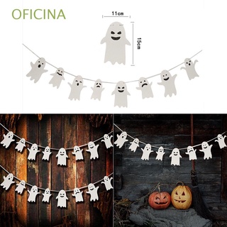 oficina blanco fantasma guirnaldas lindo props feliz halloween fiesta decoración diy papel hogar banner