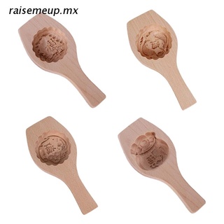 r.mx moldes para tartas de luna 4 moldes diferentes en forma de flor de madera hechos a mano para hornear galletas