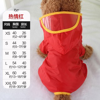 Impermeable para perro, impermeable, poncho, impermeable para perros055656mi